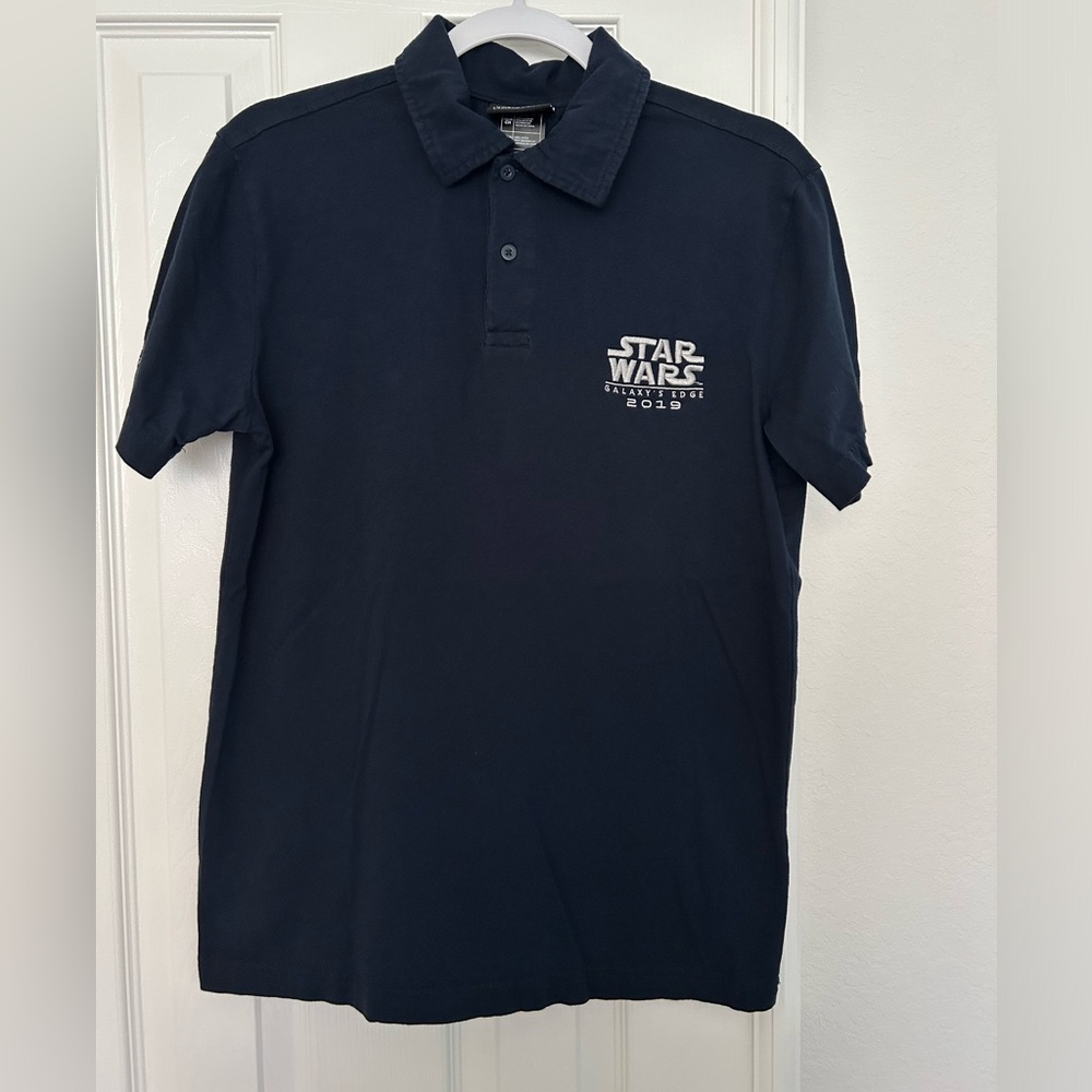 Disney Parks Star Wars Galaxy Edge 2019 Navy Polo